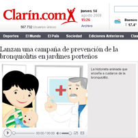 Mamá, mamá...salí en Clarín